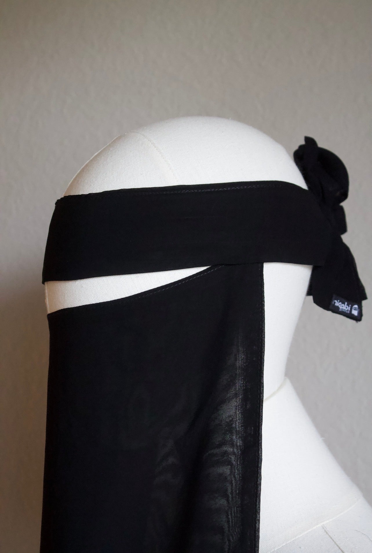 Soft 15 inch easy breathe flap niqab