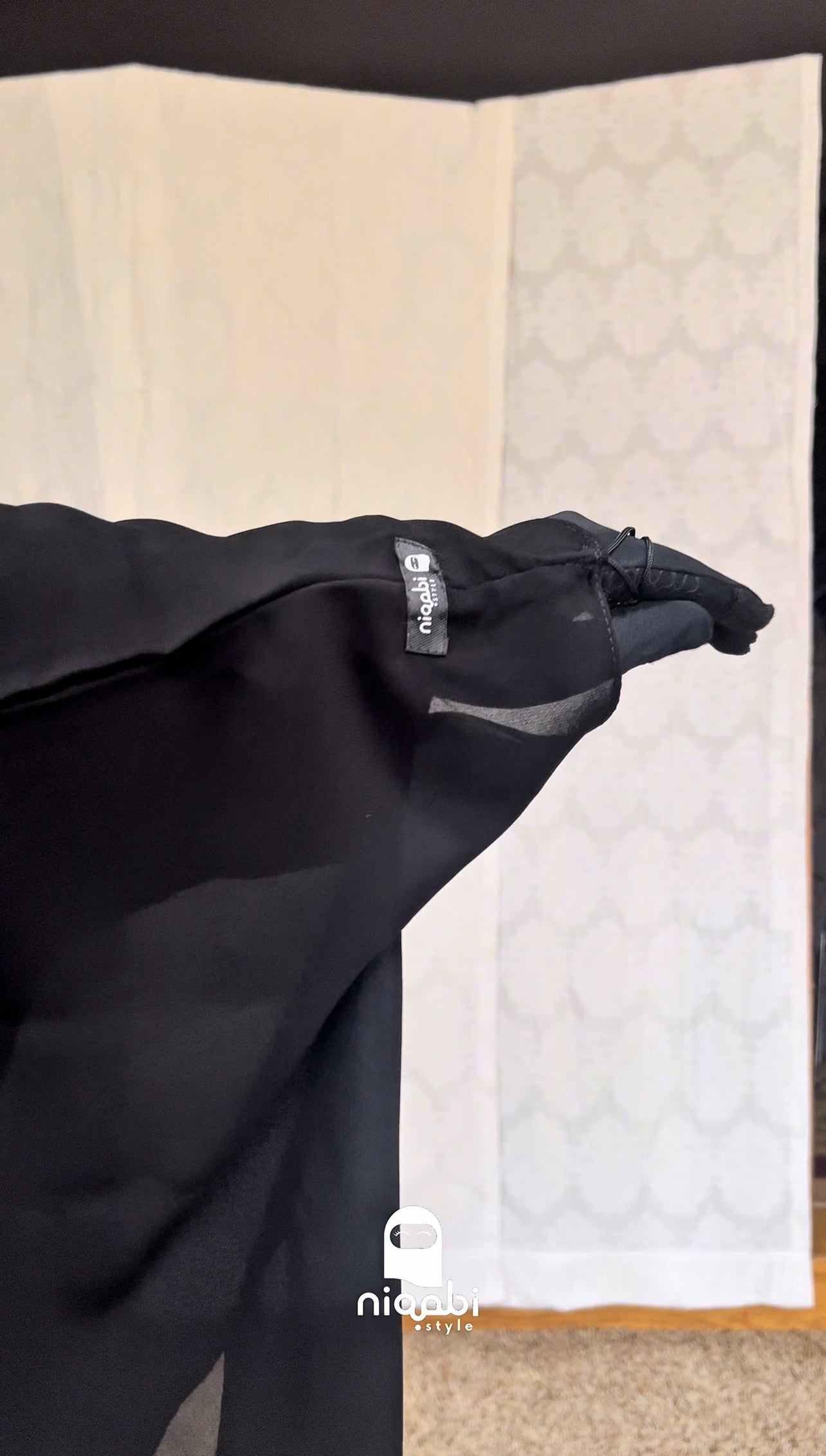 floor length Saudi elastic khimar