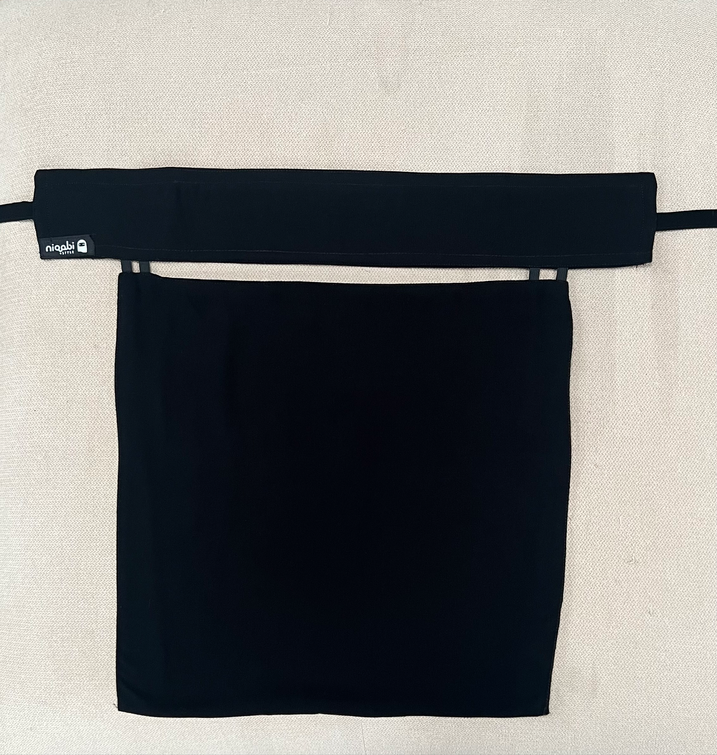 Plain Saudi Style Niqab tie back