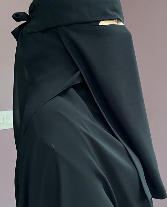 Soft 15 inch easy breathe flap niqab