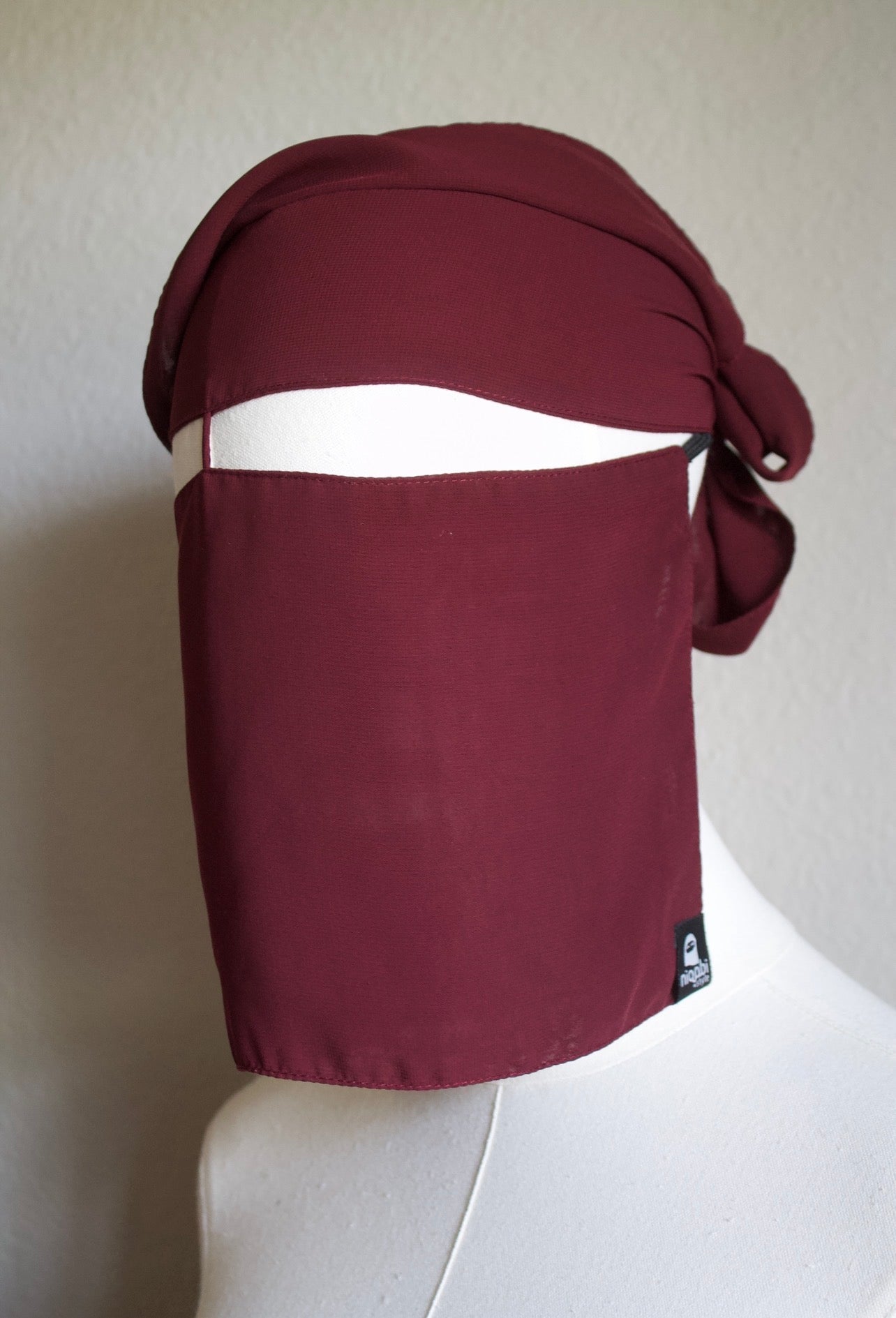 Saudi style makeup niqab with nose string