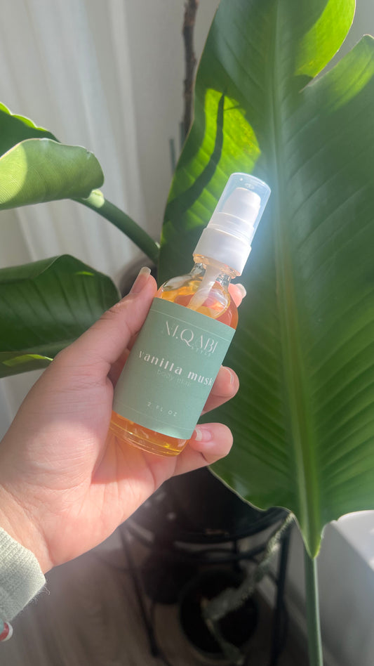 Vanilla musk body elixir